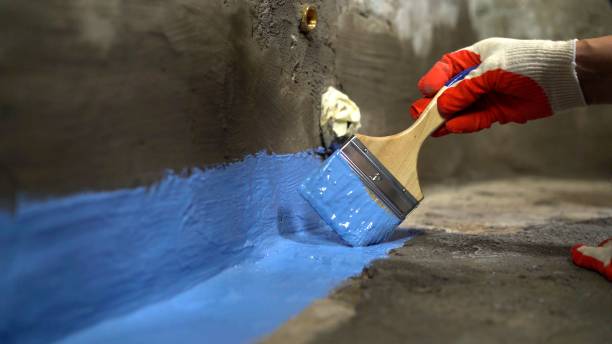 Commercial Foundation Crack Repair project at a Rutherford, PA business property by SJ Waterproofing Pros